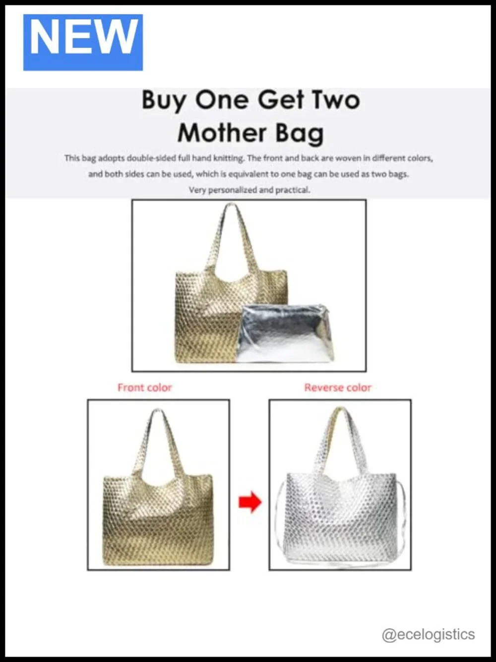 Woven Tote Bag for Women, Large Summer Beach Travel Handbag and Purse Retro